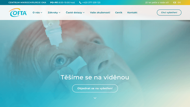 OFTA — Oční klinika web